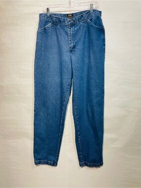 Vtg 1990s Riders Casuals Jeans 14M High-Rise Tapered Leg Slash Pockets VGUC